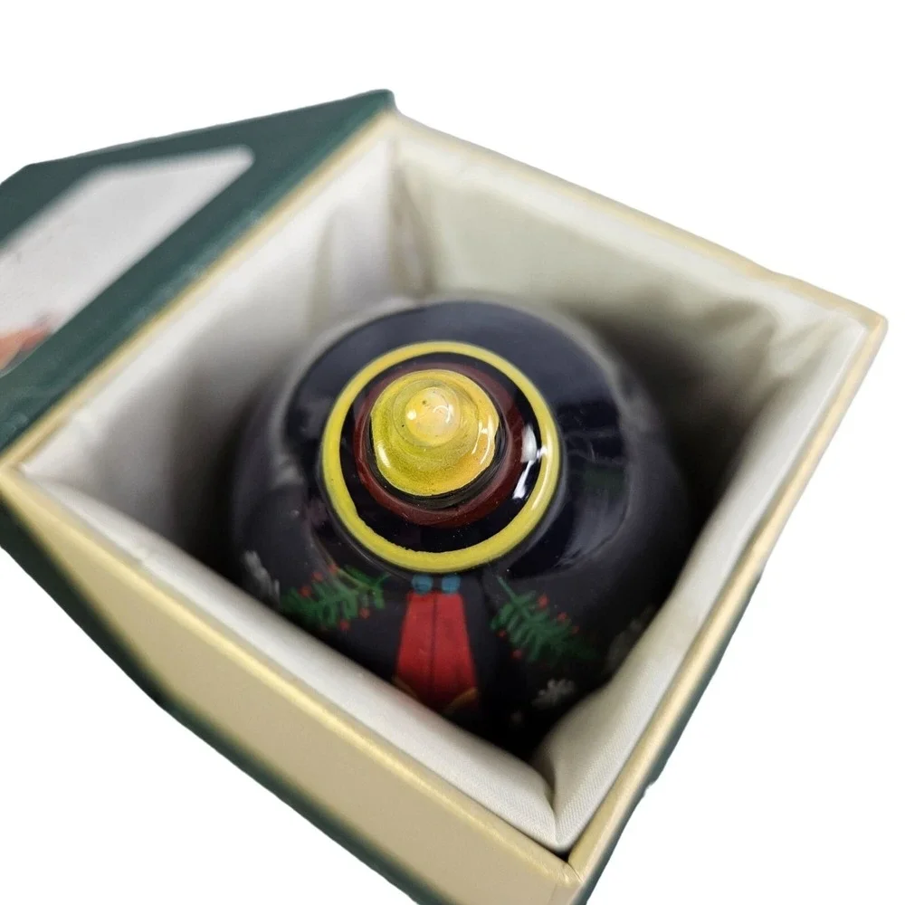 Pier 1 One Nutcracker Glass Ornament Li Bien Handpainted Finial‎ 2019 Gift Box